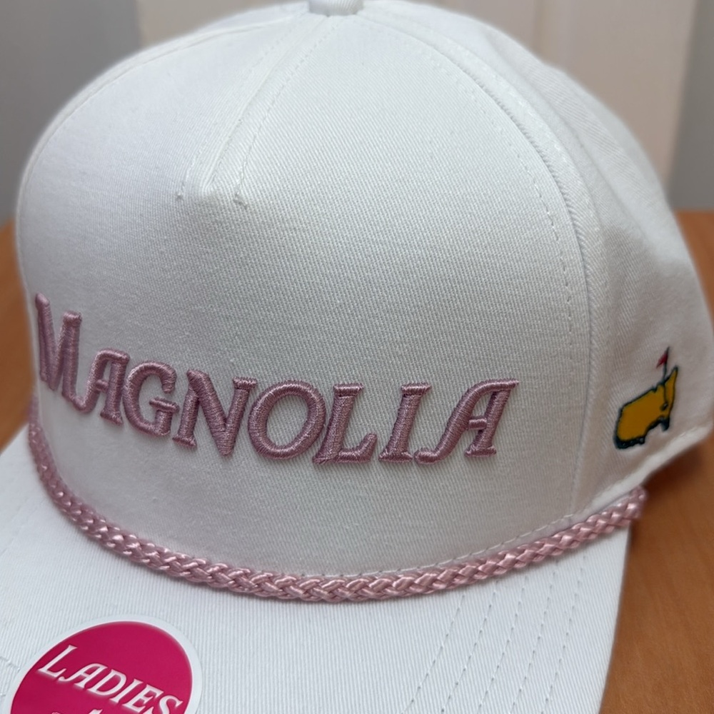 Masters Tournament Ladies White MAGNOLIA Embroidered Rope Hat!!🔥🔥🔥 - Picture 15 of 16